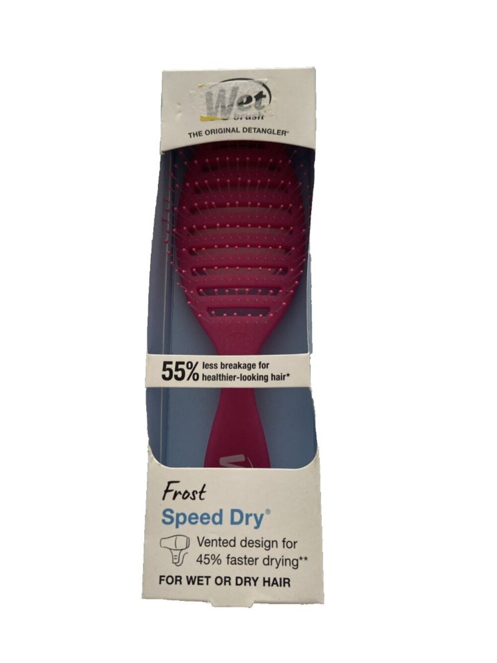 Wet Frost Pink Speed Dry Vented Brush New in Box